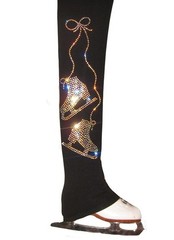 Figure Skating Pants with “Pair of Skates” applique