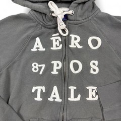 Y2K Style Aeropostale zip up Spellout hoodie, women’s small