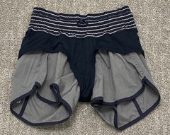 Lululemon Tracker Short II 4 Way Stretch Heathers Slate Grey Inkwell Stripe 4