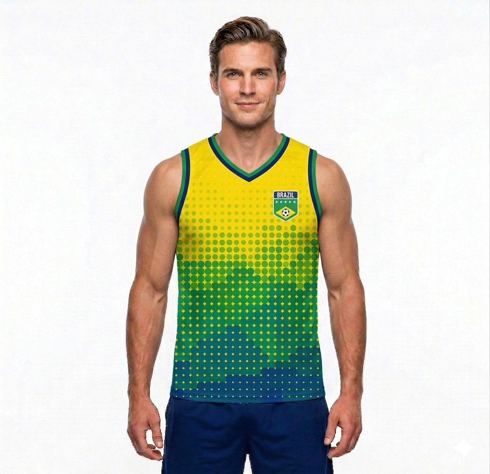 Brazil Soccer Jersey Replica Yellow Tank Top- PreSale. Ships in 7 days