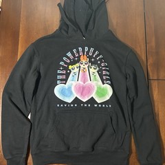 The Powerpuff Girls Hoodie Black Saving The World Cartoon Network Women’s Small