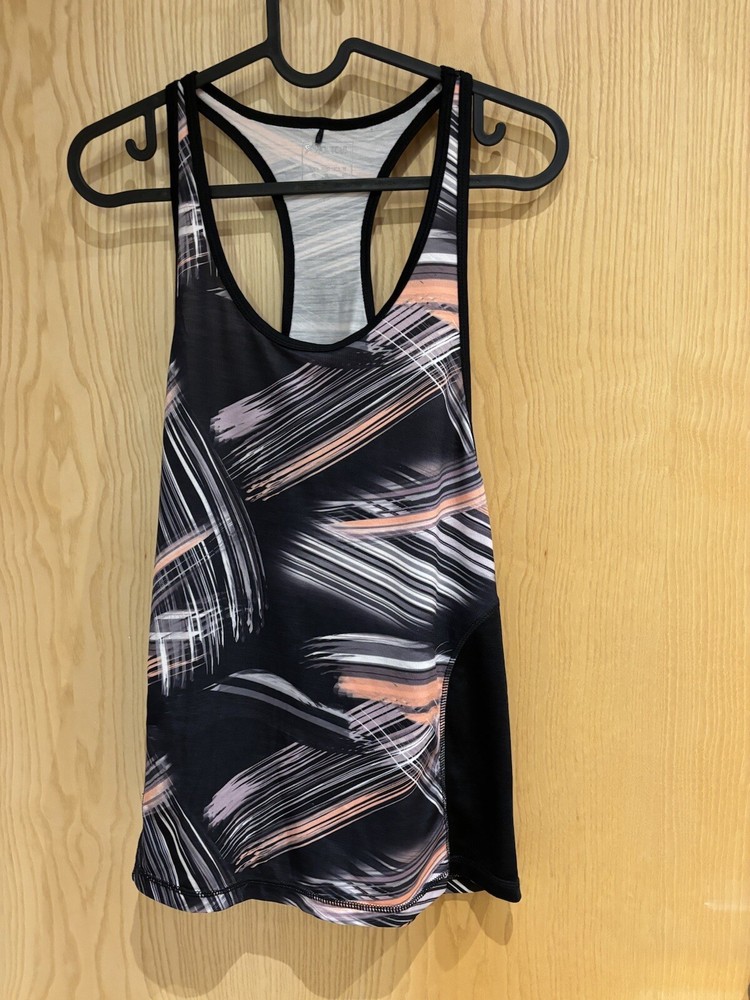 Primark racerback multicoloured workout top in size 10
