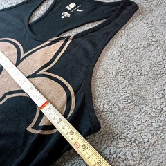 Nike New Orleans Saints NFL Women’s XL Racerback Tank Top Black Fleur De Lis