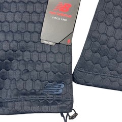 New Balance HeatLoft Funnel Neck Women Size S Navy Blue Quilted Relaxed Pullover
