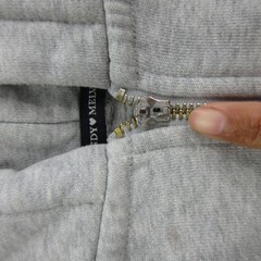 Brandy Melville Hoodie Womens One Size Gray Full Zip Fleece Sweatshirt Pockets