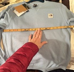 New Size Small The North Face WOMENS HERITAGE PATCH CREW PULLOVER SWEATSHIRT