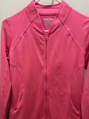 Layer 8 Performance Women’s Pink Full-Zip Jacket w/ Pockets Size S
