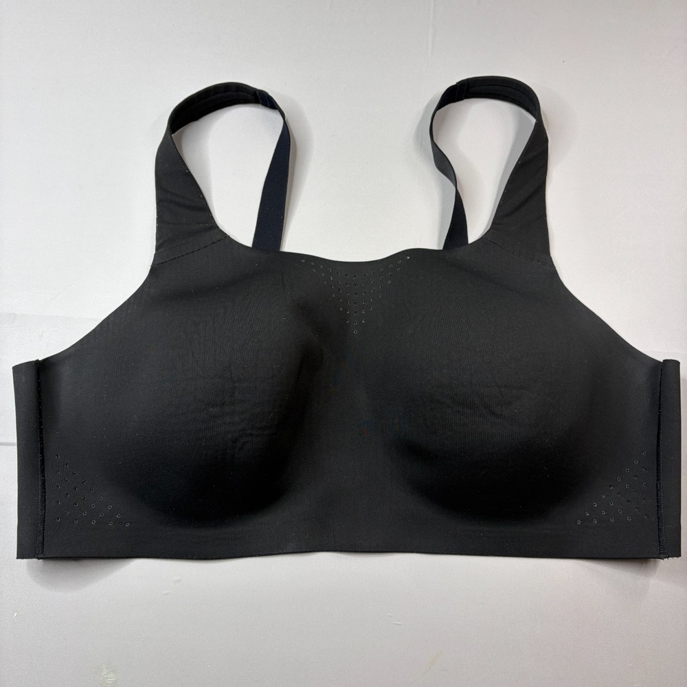 Victoria Secret Sport Bra 44C Full Coverage Wireless Black Convertible Straps