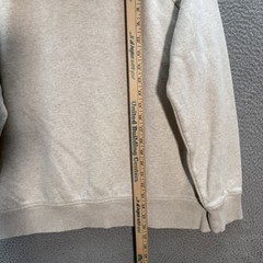 Under Armour Sweatshirt Womens Large Ivory Loose Fit Hoodie Sweater Gym Sports