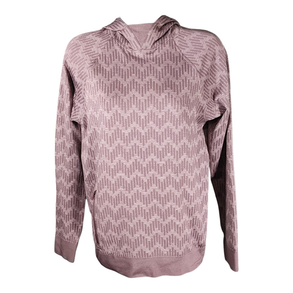 Lululemon Top XS Womens Pink Rest Less Pullover Any Nylon Breathable Athletic