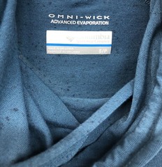 Columbia Sz Small Teal Omni-Wick Advanced Evaporation Cowlneck Womens Hoodie Top