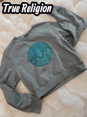*1556 True Religion cropped sweatshirt Women M