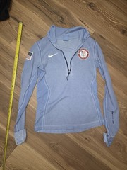 Nike ACG Olympics TEAM USA 1/2 Zip Dri Fit Training Top Blue DH1589-476 Women M