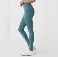 ALO YOGA Airlift 7/8 High Waist Leggings Size XS Teal Agate Active Athleisure