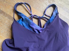 ATHLETA Solace Supernova Support Bra Tank Top Purple XS 0/2 NWT Retail $64 Yoga