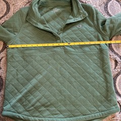 Vineyard Vines Green Quilted Women’s 1/4 Snap Pullover Size Small
