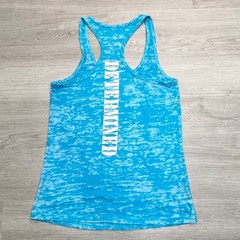 Shine Athletica Tank Top Racerback Athletic Teal Burnout Women’s Small