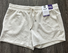 Member’s Mark Sandwash Shorts Womens 2XL White 4″ Inseam Drawstring Stretch