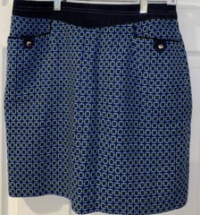 FAIRWAY & GREENE WOMEN’S GOLF SKORT, SIZE: 8 Acrylic Wool Blend 31×18 Trim Black