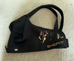SHEFIT Sports Bra 2Luxe Black High Support Wireless Adjustable