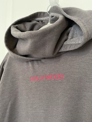 Fashion Nova Sweatshirt Hoodie Dress Turtle Neck Lounge “Hollywood” Embroidered