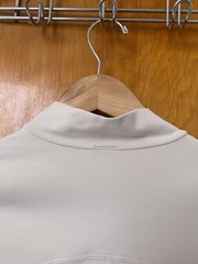 Lululemon All Aligned Mockneck Crop Long-Sleeve Shirt Nulu Bone Size 6 W3DVWS