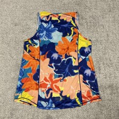 Janji Run All Day Tank Womens Small Colorful Running Athletic Blue Orange
