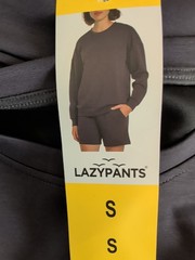 Lazypants Ladies’ Long Sleeve Luxe Crewneck Sweatshirt Small