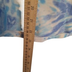 Belle By Kim Gravel Sweatshirt TieDye Blue Beachy Boho Chic Cotton blend Japandi