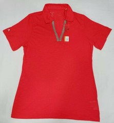 NEW Antigua Womens Jubilee Desert Dry Golf Polo Shirt Fire Red Size M Medium