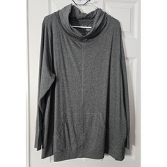 Any Body Pullover Athletic Top Plus Size 2X Dark Grey