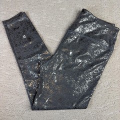 Women’s Sweaty Betty Large Shimmer Speckled Grey High Rise Leggings Full Length