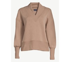 Scoop Women’s and Women’s Plus Ultimate ScubaKnit V-Neck Sweatshirt Size M 8-10