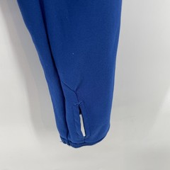 Nike Dri-FIT Running Pullover Women Large Blue Half Zip Thumbholes Built in Tank