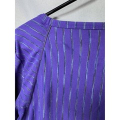 Athleta Purple Striped Long Sleeve Performance Top with Thumbholes Small
