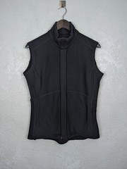 Icebreaker GT Women’s 260 Midweight Merino Wool Black Full Zip Vest Size L