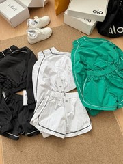 AIo Yoga Sports Set Motivate Full-Zip Track Jacket+Track Short Suit Women’s NEW