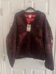 Nike Naomi Osaka Sustainable Materials Woven Jacquard Jacket Crimson Size L $300
