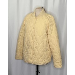 NWT!! VARLEY Luca Quilted Jacket Solid Reed Yellow Bomber Snaps Solid X-Large