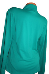 Tommy Bahama Active Green Floral Full Zip Jacket Mock Neck Large
