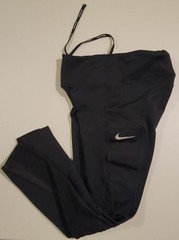 Nike Dri-FIT Women’s S Black Ankle Running Pants Drawstring Elastic Waist