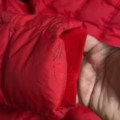 Lands’ End Women’s Bold Red Snap/ Zip Winter Coat Size XL