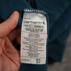 Carhartt Clarksburg Hoodie Womens Size M 8-10 Teal Relaxed Fit Pullover Logo