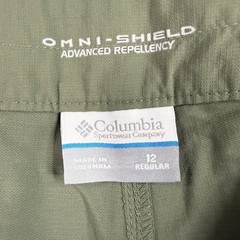Columbia Women’s Size 12 Regular Omni-Shield Omni-Wick Cargo Hiking Pants Sage