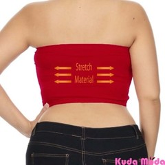 Women Seamless Bandeau Bra Tube Top Plus Size XL 1X 2X 3X 4X No Pad Wire Free