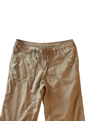 The North Face Capri Pants Womens Size 10 Tan 100% Nylon Hiking Outdoor Pockets