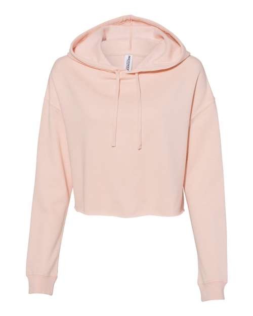 Independent Trading Co. Women?s Lightweight Crop Hooded Sweatshirt AFX64CRP