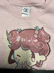 Anime Girl Kayla Pink Sweatshirt Size Small