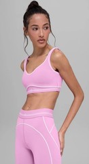 ALO Bra Airbrush Heart Throb BEST SELLER Pink/White Size S BNWT