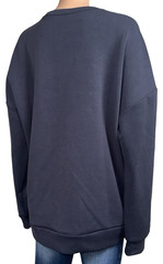 Lazypants Womens X-Large Sweatshirt Charcoal Gray Pull Over Crewneck XL New